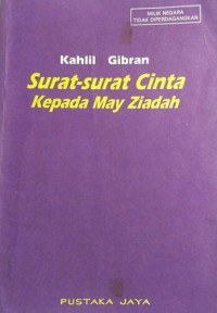 Image of Surat-surat Cinta kepada May Ziadah