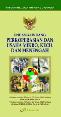 Image of Undang-Undang Perkoperasian dan Usaha Mikro, Kecil, dan Menengah