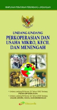 Undang-Undang Perkoperasian dan Usaha Mikro, Kecil, dan Menengah